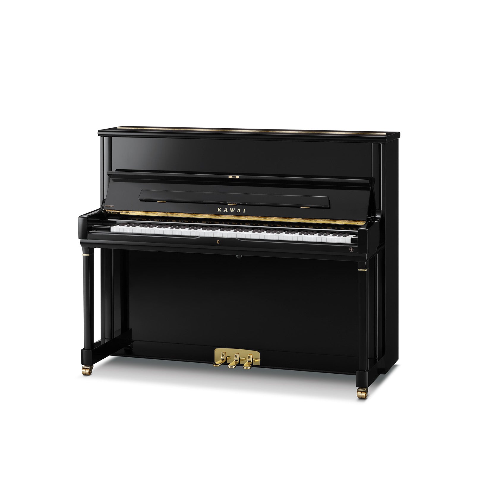 Kawai Master Series MS123 Upright Piano - Black Polish