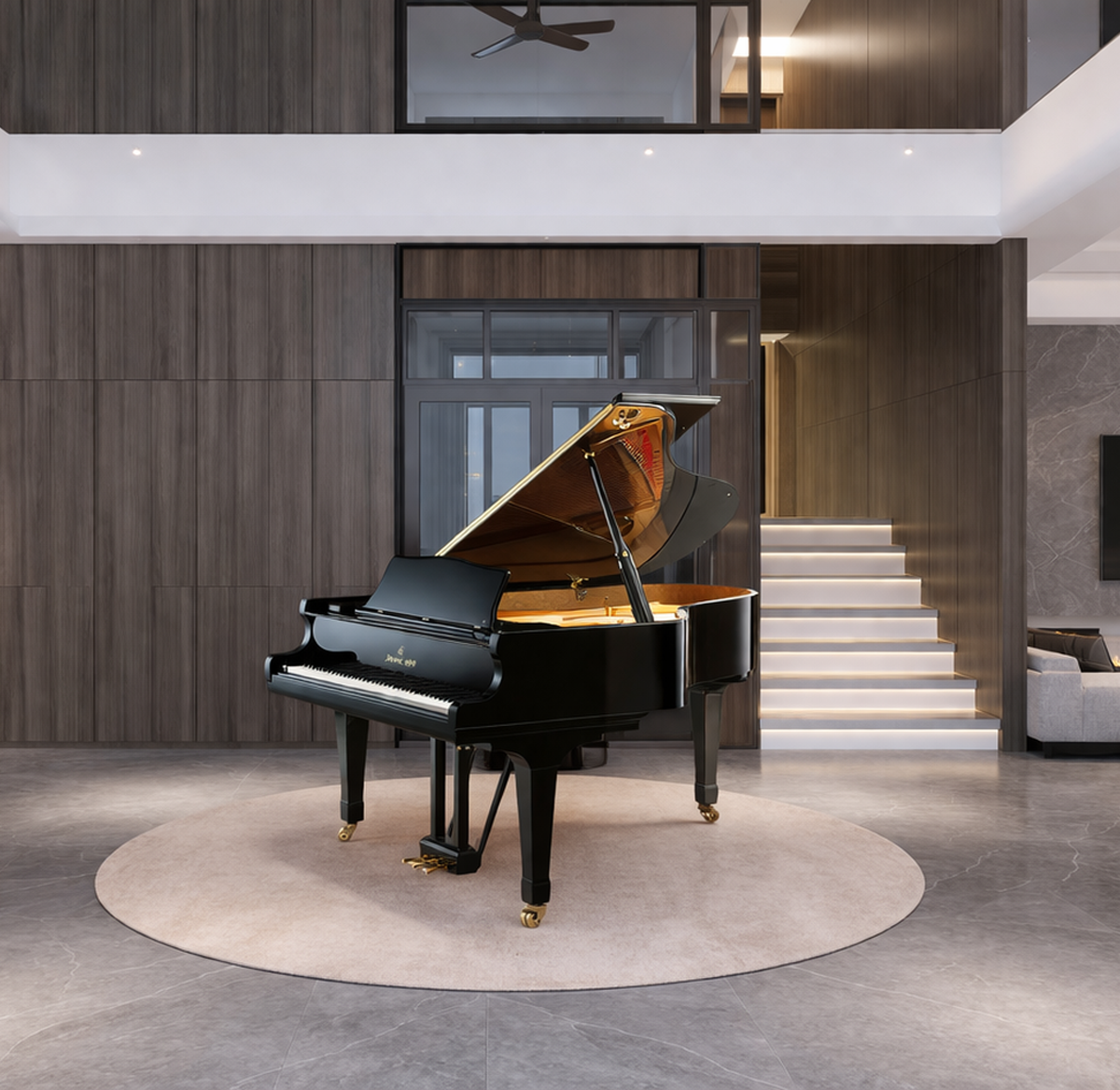 Kawai SK-3 ATX4 [Made In Japan] Hybrid Concert Grand Piano - Ebony Pol